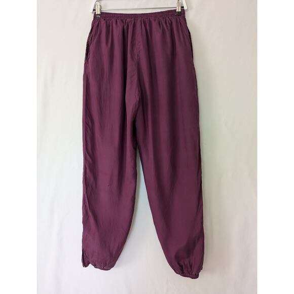 Vintage 90s Y2K Details Express 2-Piece Silk Track Suite Jacket Joggers Size L - Picture 6 of 16